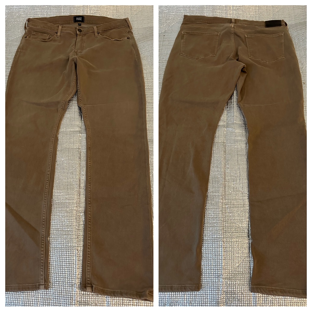 Paige Federal Jeans Size 36 Inseam 33” Slim Straight